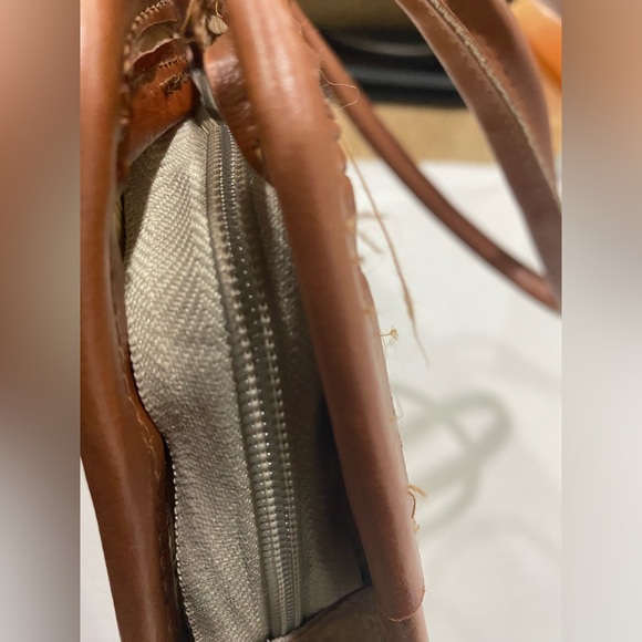 Frida Kahlo handwoven (cartoon) Palm Leaf Tote Bag made in Mexico - Picture 3 of 5